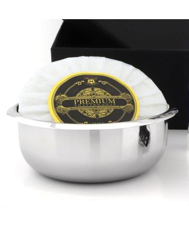 4Pc Men's Grooming & Shaving Kit - 3 Edge Razor Silver Tip Badger Brush Stand & Alum Pencil - Perfect Grooming Set for Men - Buy Online on GoSupps.com