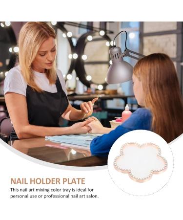  POPETPOP POPETPOP Retro Nail Art Display Stand with Wheel of Tips and Mixing Tray for Artists - Buy Online on GoSupps.com