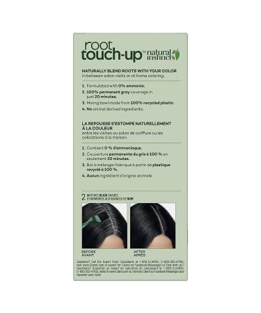Clairol Root Touch-Up by Natural Instincts Permanent Hair Dye - 2 Black Hair Color - Pack of 1 - Buy Online on GoSupps.com
