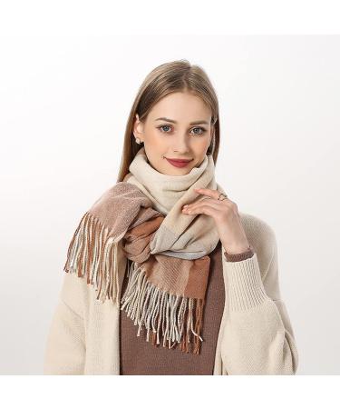 HANXIULIN Triangular Scarf - Women's Winter Scarf | Elegant Luxurious Wrap with Button | Casual Poncho Style - Buy Online on GoSupps.com