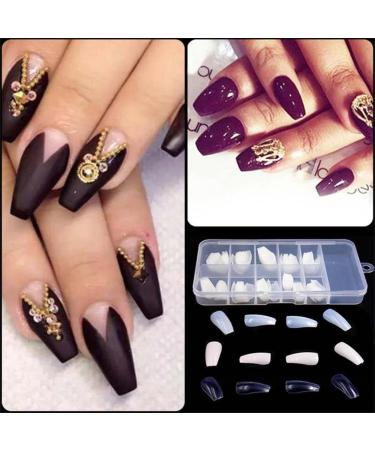 Livecity Long Coffin Full Cover False Nails | Easy Application Tool | International Shipping Available - Buy Online on GoSupps.com