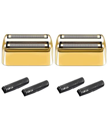 Shaver Replacement Foil and Cutters compatible with BaBylissPRO Barberology Double FXFS2 (2PC Gold)