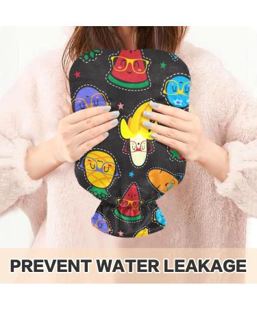 Naanle Funny Cartoon Fruits 1L Hot Water Bottle - Transparent Warm Steadl for Pain Relief & Cold Therapy - Ideal for Bed Hands & Feet - Buy Online on GoSupps.com
