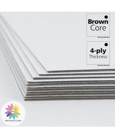 Pack of 25 8x10 White Backing Boards - 4-ply Thickness - for Picture Frames & DIY Art Projects - Buy Online on GoSupps.com