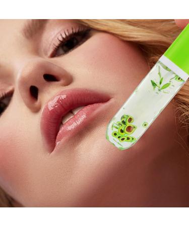 Clear Lip Oil Cute Clear Moisturizing Lip Cosmetics for Women Natural Lip Makeup for Women for Travel Daily Use Wearable Lip Cosmetics for Valentines Day Jingling 1 Avocado - Buy Online on GoSupps.com