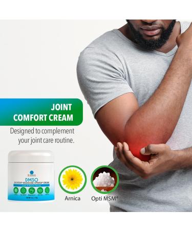 Dr. Robaina DMSO Cream - 99.9% Pure Pharmaceutical Grade for Muscle & Joint Relief | With Zechstein Magnesium Arnica Aloe Vera & Vitamin E | 4 oz Made in USA - Buy 2 Units for Maximum Comfort - Buy Online on GoSupps.com