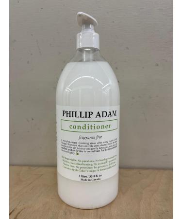 Phillip Adam Unscented Shampoo and Conditioner Set - pH Balancing - Sulfate Free & Paraben Free - 1L Each 1 l (Pack of 2) - Buy Online on GoSupps.com