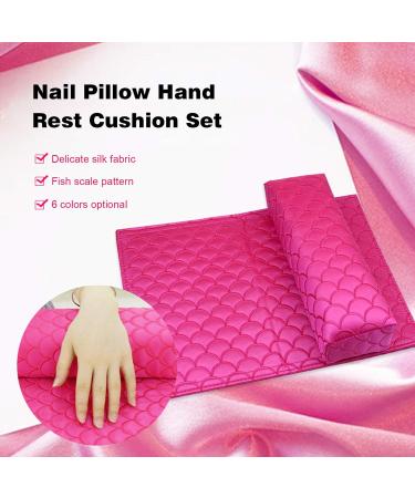 Adaskala Nail Pillow Hand Rest Cushion Set Manicure Pillow Nail Rest Cushion Pad Nail Art Tools for Salon Home Use - Buy Online on GoSupps.com