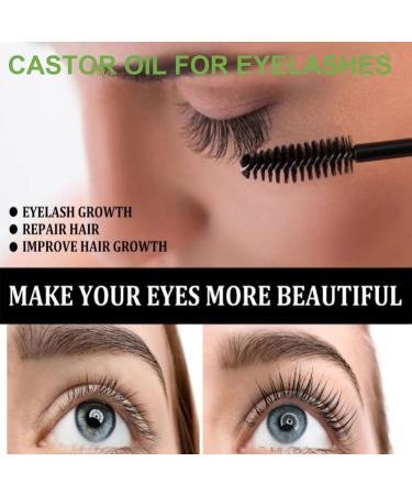 Black Castor Oil for Eyelashes and Eyebrow Growth 60ML Cold Pressed Castor Oil for Hair Growth Nails & Skin Promote Hair Growth Strengthen Hair Roots and Prevent Bifurcation - Buy Online on GoSupps.com