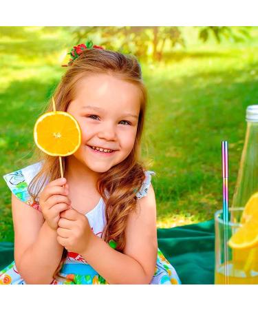 Chargenyang 2 Pack Telescopic Reusable Straw Collapsible Stainless Steel Straws Portable Metal Drinking Straws with Aluminum Key-Ring Case & Cleaning Brush for Travel Home Work.(Black and Rose Gold) - Buy Online on GoSupps.com