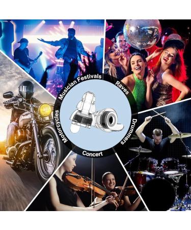 tibiu High Fidelity Concert Earplugs for Concerts Musicians Earplugs for Noise Reduction 24Db Advanced Filter 2 Pairs(Black) Easy to Use - Buy Online on GoSupps.com