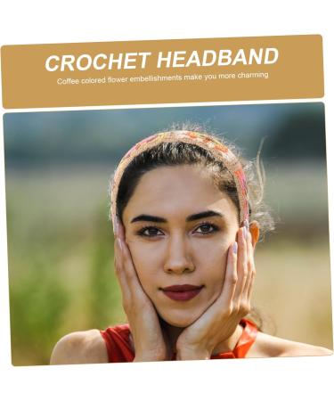 Yardenfun Crocheted Scarf Crochet Headbands Women Hair Accessories Hair Bandanas for Women Hair Scarf Headband Crochet Bandana for Women Handkerchief Headbands for Women Nurse Headbands - Buy Online on GoSupps.com