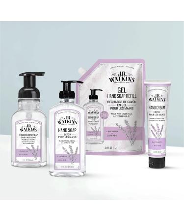J.R. Watkins Lavender Gel Hand Soap Refill Pouch - 34 fl oz (2 Pack) | Made in USA, Cruelty-Free for Bathroom or Kitchen - Buy Online on GoSupps.com