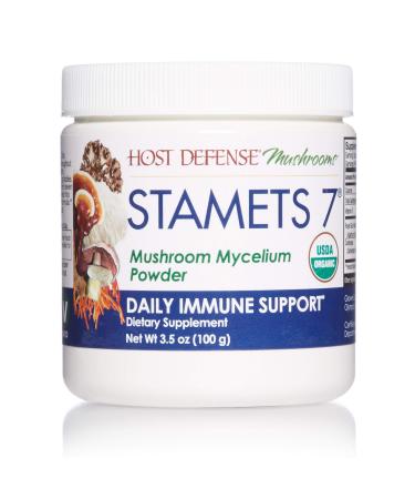 Fungi Perfecti Stamets 7 Mushroom Mycelium Powder Daily Immune Support 3.5 oz (100 g)