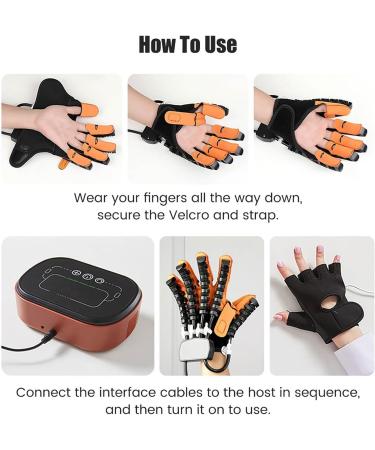 Rehabilitation Robot Gloves for Hemiplegia - Stroke Recovery Finger Exerciser & Rehab Trainer - Adjustable Temperature & Multi Modes (Left XXL - Buy Online on GoSupps.com