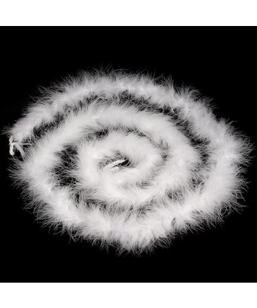 Dxhycc 2 Yards Marabou Feather Boa - White, 20g for Crafts, Weddings, Halloween, Christmas Decor - Buy Online on GoSupps.com