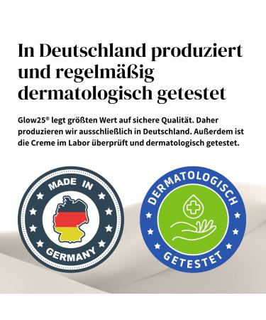 Glow25 Collagen Cream 50ml | Original Formula with Hyaluronic Acid & Vitamin C | Tested Quality | Made in Germany - International Shipping - Buy Online on GoSupps.com