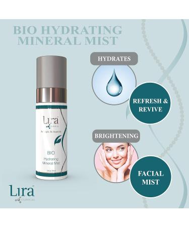 Lira Clinical Bio Hydrating Mineral Mist - Calming & Brightening Face Spray with Plant Stem Cells - 2 Oz - Hydrating Facial Mist for All Skin Types - International Shipping Available - Buy Online on GoSupps.com