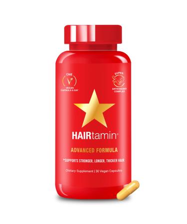 HAIRtamin Vegan Hair Vitamins for Faster Hair Growth, 30 capsules, Single Unit 1