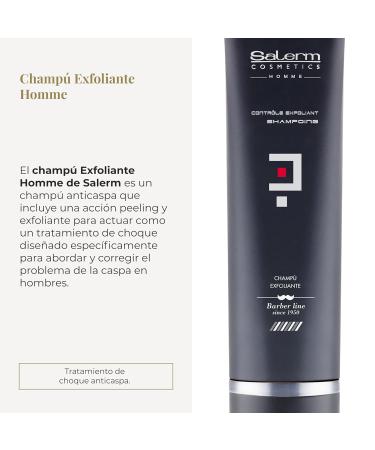 Salerm Homme Control Dandruff Shampoo for Men - 9 oz | Fight Flakes & Nourish Scalp - Buy Online on GoSupps.com