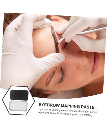 VINTORKY Eyebrow Facial Paint Positioning Cream Eyebrow Paste for Positioning Women Makeup Tools Aluminum Box 1 count (Pack of 1) Black - Buy Online on GoSupps.com