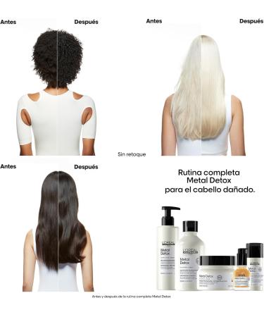 L Or al Professionnel Pre-Shampoo Filler Damaged & Brittle Hair Colored or Natural Anti-Porosity Treatment Sulfate-Free Strengthens & Hydrates the Fiber Metal Detox S rie Expert 250ml - Buy Online on GoSupps.com