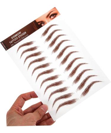 PAMINGONO 5 Sheets Eyebrow Stickers Peel off Eyebrow Sticker Fake Eyebrows Grooming Shaping Eyebrow - Buy Online on GoSupps.com
