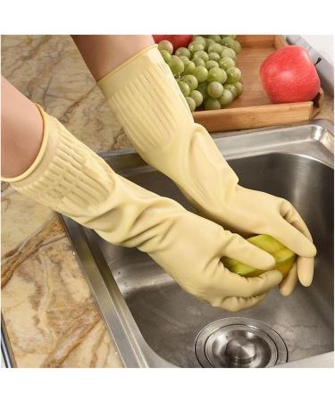 Unisex Gloves Cleaning Gloves Rubber Cleaning Gloves For Washing Long Kitchen Cleaning Accessories Dishwashing Gloves Roseo - Buy Online on GoSupps.com
