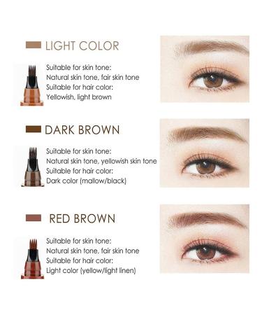 Microblading 2 Pack - Waterproof Fork Tip Eyebrow Pen for Long Lasting Results - Professional Fine Sketch Liquid Eye Brow Pencil in Black*2 - Buy Online on GoSupps.com