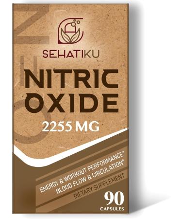 Buy Nitric Oxide Supplement 2255 MG | Heart & Circulation Booster | 6-in-1 Phytonutrient Blend | 90 Capsules - Buy Online on GoSupps.com