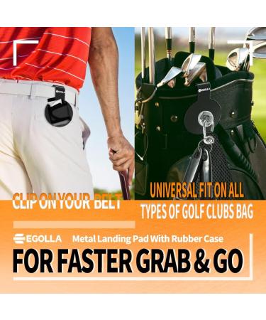EGOLLA Metal Landing Pad Round - Fast Access Golf Gear Organizer Black - Buy Online on GoSupps.com