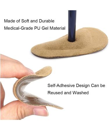 Dr. Foot Gel Arch Support Cushions - Reusable Shoe Insoles for Flat Feet and Plantar Fasciitis (6 Colors, 6 Pairs) - Men & Women - Buy Online on GoSupps.com