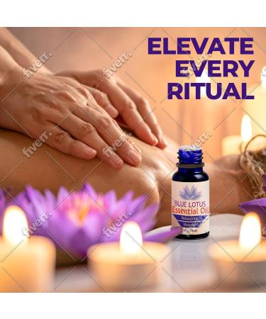 Get Bizy Heath Blue Lotus Essential Oil - 100% Pure Undiluted Therapeutic Grade - Aromatherapy Essential Oils for Diffuser Relaxation Massage DIY Soap & Candles - 0.5 Fl Oz (15 ml) - Buy Online on GoSupps.com