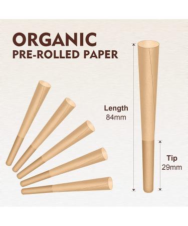 SEMKONT 1-1/4 Rolling Papers Pre Rolled Cones 72 Pack | Natural Rolling Paper with Tips - Buy Online on GoSupps.com