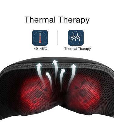 Aront Neck Massage Device with Heat - 3D Shiatsu Deep Tissue Relief for Neck Back Shoulders Legs & Feet - Buy Online on GoSupps.com