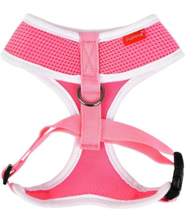 Puppia Soft Harness II | Comfortable & Adjustable Pink Dog Harness for Small & Medium Dogs - Buy Online on GoSupps.com