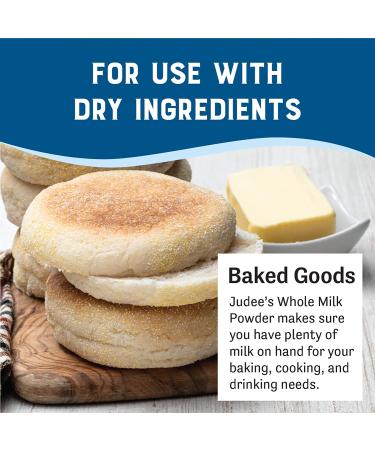 Judees Pure Whole Milk Powder 11 oz - 100% Non-GMO  rBST Hormone-Free  Gluten-Free and Nut-Free - Pantry Staple  Baking Ready  Great for Travel  and Reconstituting - Made in USA Whole Milk 11 Ounce (Pack of 1) - Buy Online on GoSupps.com