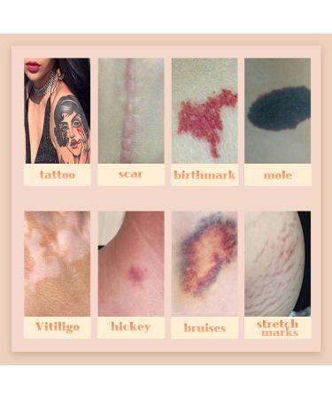 Tattoo Concealer Moisturizing Makeup For Legs And Body Full Coverage Waterproof Concealer For Women Tattoo Cover Up Makeup For Color Concealer Scar Cover - Buy Online on GoSupps.com