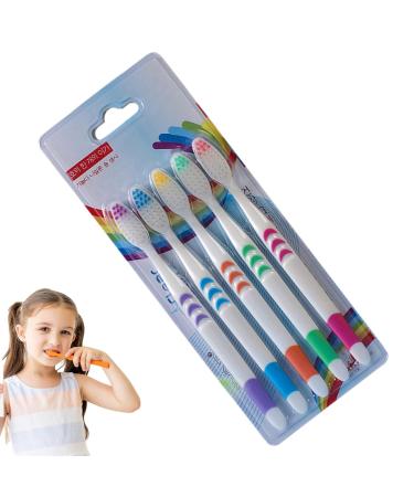 Drang Soft Bamboo Carbon Toothbrushes - Eco-Friendly 5-Pack | Ultra-Gentle Bristles in Multiple Colors for Family Care - Buy Online on GoSupps.com