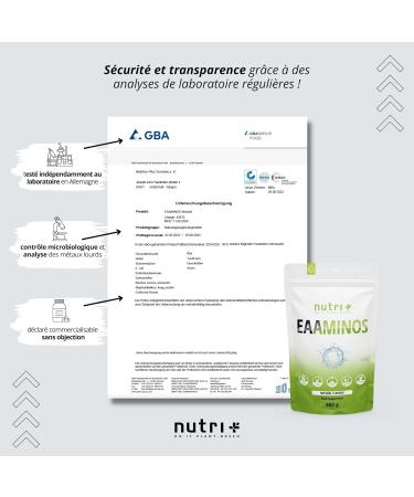 EAA Vegan Raspberry Iced Candy - 500g Powder - SUPERIOR DOSE - All Essential Amino Acids - Raspberry Glacier Flavor EAAs - Nutri-Plus Sports - Essential Aminos - Buy Online on GoSupps.com