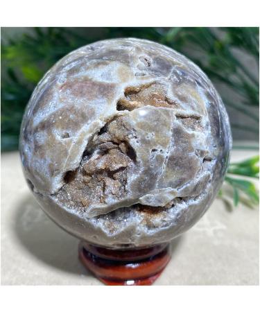 Sphalerite Stones Natural Shpere Ball Quartz Crystal Geode Feng Shui Home Crafts Decoration+Stand 1pc (Color : 430-440g) - Buy Online on GoSupps.com