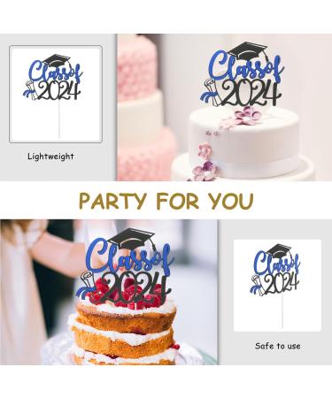PRETYZOOM 5 Sets Cake Insert Top Hat 2024 Graduation Grad Party Supplies Graduate Paper Cup - Buy Online on GoSupps.com