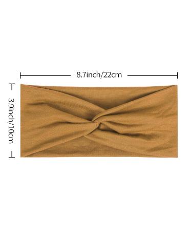 Boho Wide Headbands for Women - Non Slip Yoga Headbands 4 Pcs - Buy Online on GoSupps.com