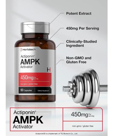 AMPK Metabolic Activator 450mg | 60 Capsules | Weight Management Support | Non-GMO & Gluten-Free | Jiaogulan Gynostemma - Buy Online on GoSupps.com