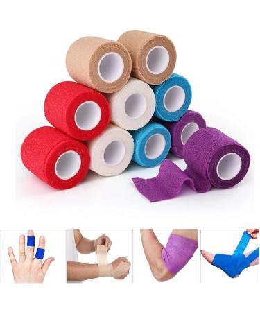 Multi-Size Sports Self Adhesive Elastic Bandage Colorful Sport Tape Elastoplast for Finger Ankle Knee Support Pads First Aid Kit (Color : Khaki Size : 7.5cmX4.5m) 7.5cmX4.5m Khaki - Buy Online on GoSupps.com
