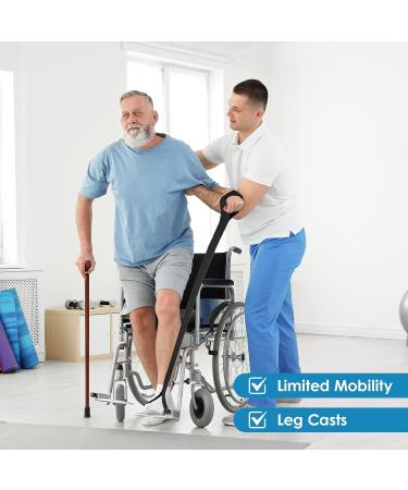 Leg Up Mobility Aid Strap Single Loop Foot Lifter for Elderly Disabled Rehabilitation Support Ideal for Bed Chair Car Transfers Knee/Hip Replacement Recovery Daily Living Leg Lifter - Buy Online on GoSupps.com
