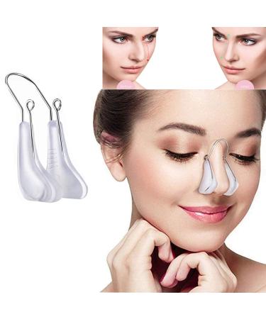 Nose Shaper Clip Nose Beauty Up Lifting Silicone Pain-Free Nose Bridge Straightener Corrector Slimming Rhinoplasty Device for Wide Crooked Nose High Up Tool
