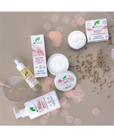 Dr Organic Skin Calm Probiotic Cream Cleanser For Redness Dry Sensitive & Irritable Skin Gentle Cleansing Dermatologically Tested Vegan Cruelty Free Paraben & SLS Free Certified Organic 150ml - Buy Online on GoSupps.com