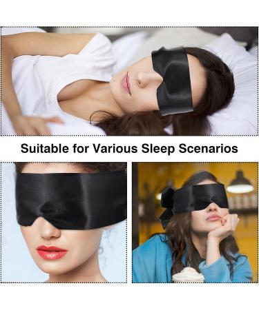Luxurious Silk Satin Sleep Eye Mask - Comfortable Blindfold for Restful Sleep | Perfect Valentine's Day Gift - Buy Online on GoSupps.com