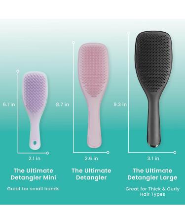Tangle Teezer Mini Detangler Hairbrush - Gentle on Wet Hair, Two-Tiered Teeth, Ideal for Kids & Travel - Reduces Knots & Breakage | Wisteria Leaf - Buy Online on GoSupps.com